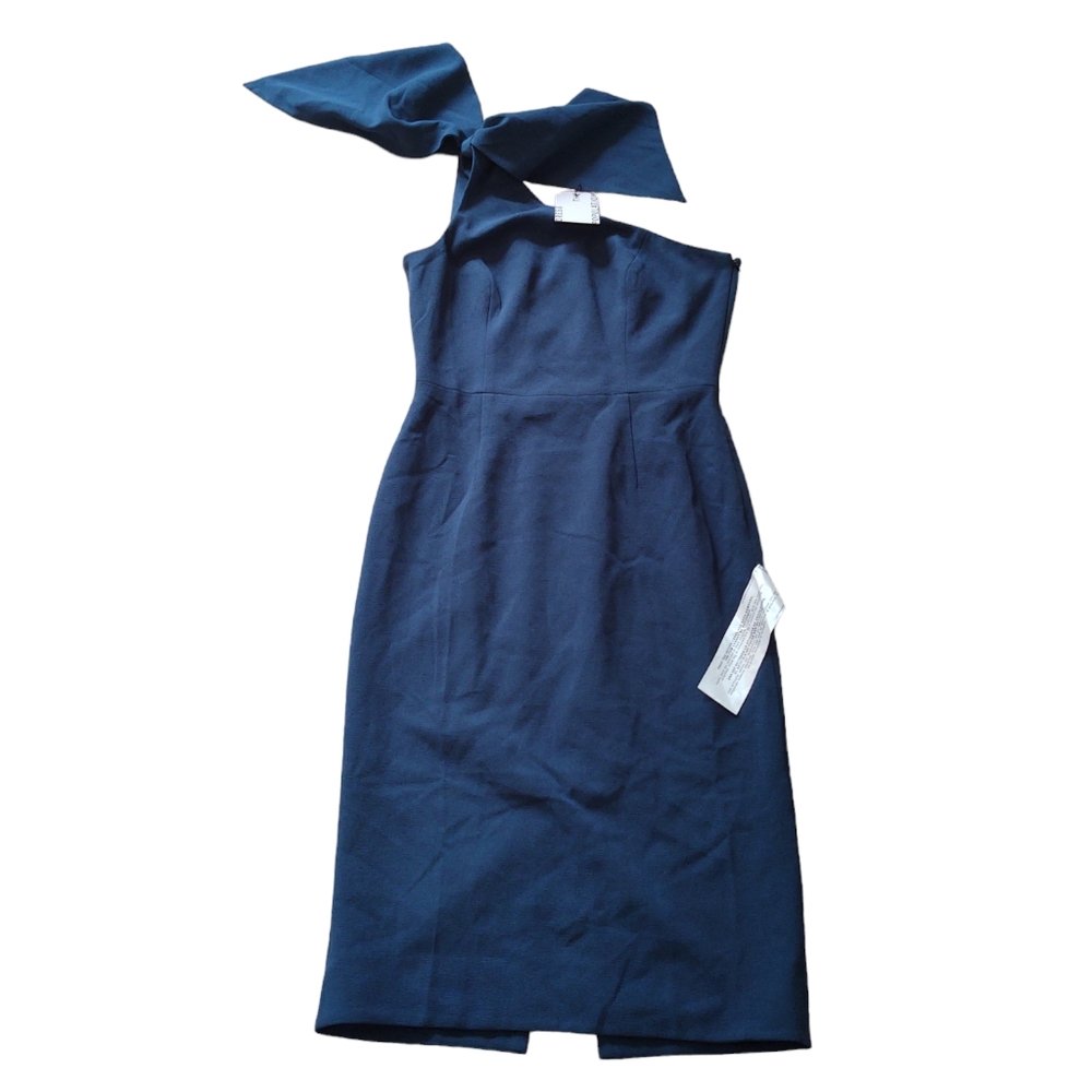 NWT Dress The Population One Shoulder Tiffany Peacock Blue Dress L